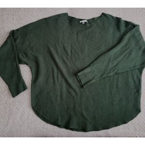 Vila Milano Avocado Green Crew Neck Sweater Sz. L Weekend/Cozy/Minimalist